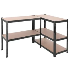 Bobbel Home Bobbel Garden- Stellingkast - 5 planken - 180 x 90 x 40 cm - Zwart New