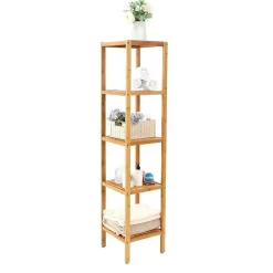 Merkloos Bobbel Home - Badkamerrek - 5 verdiepingen - Staand - Bamboe Hot