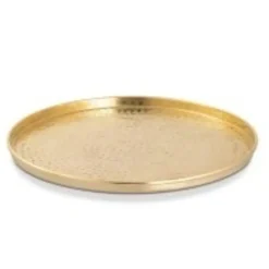 Bobbel Home - Decoratief Dienblad ø 40 cm Rond - Goud - Metaal Best