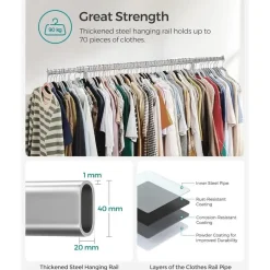 Parya Home Bobbel Home - Kledingrek Met Uitschuifbare Kledingstang Sale