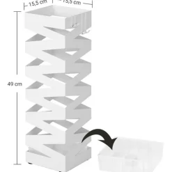 Bobbel Home - parapluhouder, metaal, vierkant, 4 haken Outlet