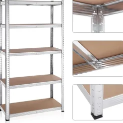 Bobbel Home Stellingkasten Set van 2 Zilver New