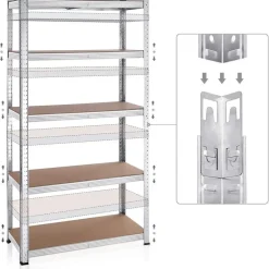 Bobbel Home Stellingkasten Set van 2 Zilver New