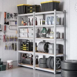 Bobbel Home Stellingkasten Set van 2 Zilver New