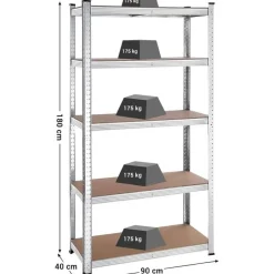 Bobbel Home Stellingkasten Set van 2 Zilver New