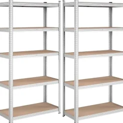 Bobbel Home Stellingkasten Set van 2 Zilver New