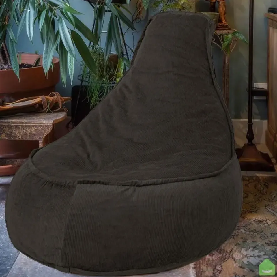 Bobbel Home Zitzak Stoelvorm Ribstof Junior 100x150 Outlet