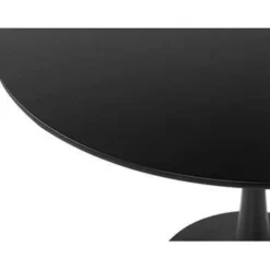 Beliani BOCA - Ronde eettafel - Zwart - 90 cm - MDF Hot