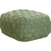 Leen Bakker BODLA - Buitenpoef - Groen - 50 x 50 cm - Synthetisch materiaal Discount
