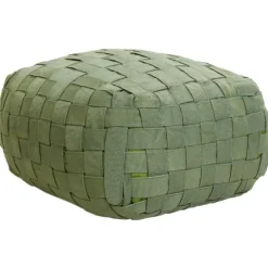 Leen Bakker BODLA - Buitenpoef - Groen - 50 x 50 cm - Synthetisch materiaal Discount