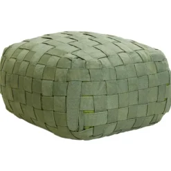 Leen Bakker BODLA - Buitenpoef - Groen - 50 x 50 cm - Synthetisch materiaal Discount