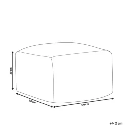 Leen Bakker BODLA - Buitenpoef - Groen - 50 x 50 cm - Synthetisch materiaal Discount