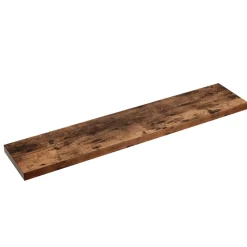 ACAZA Boeken Plank van 120 cm lang, industrieel design, vintage bruin New