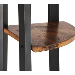 Merkloos Boekenkast - hoekkast - 4 legplanken - 34x125x34 cm - vintage bruin Clearance