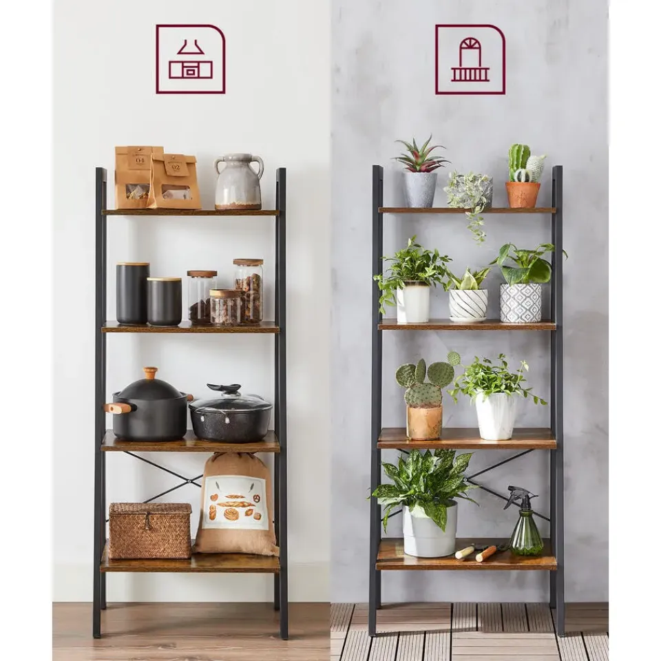 Vasagle Boekenkast - Vintage Kast - 137,5 x 56 x 34 CM Online