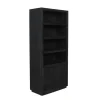 StarFurn Boekenkast Zwart Hout - 90x45x200cm - Brussel New