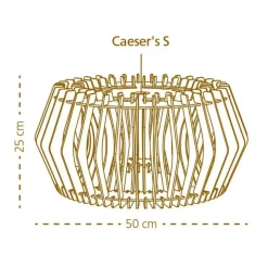 Leen Bakker Bomerango Caeser S houten lampenkap small - Ø 43 cm Outlet