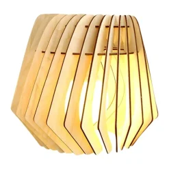 Leen Bakker Bomerango Spin M houten lampenkap medium - Ø 37 cm Discount