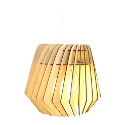 Leen Bakker Bomerango Spin M houten lampenkap medium - Ø 37 cm Discount