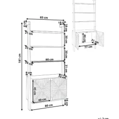 Leen Bakker BONDI - Boekenkast - Lichtbruin - Spaanplaat/Papiertouw Online