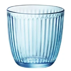 Bormioli Rocco Drinkglazen - 6x - blauw - tumbler glas - 290 ml Best