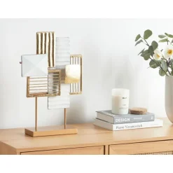 Beliani BORON - Decofiguur - Goud/Wit - Metaal Discount