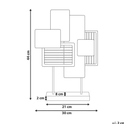 Beliani BORON - Decofiguur - Goud/Wit - Metaal Discount
