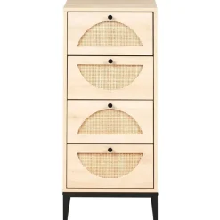 Leen Bakker BOTWOOD - Ladekast 4 lades - Lichtbruin - Vezelplaat Sale