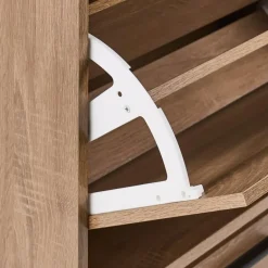 Leen Bakker BOWRAL - Schoenenkast 4 vakken - Lichtbruin - Vezelplaat