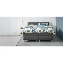 Leen Bakker Boxcombinatie Alta 6-delig - donkergrijs - 160x200cm Online