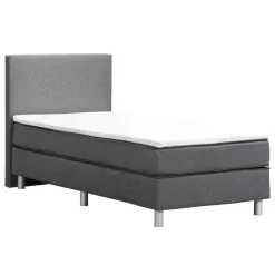 Leen Bakker Boxcombinatie Alta 4-delig - donkergrijs - 90x200 cm Best