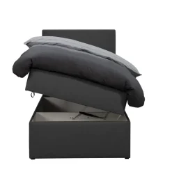 Leen Bakker Boxcombinatie met opbergruimte Orebro 4-delig - antraciet - 90x200 cm Online