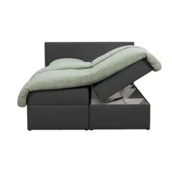 Leen Bakker Boxcombinatie met opbergruimte Orebro 6-delig - antraciet - 140x200 cm Discount