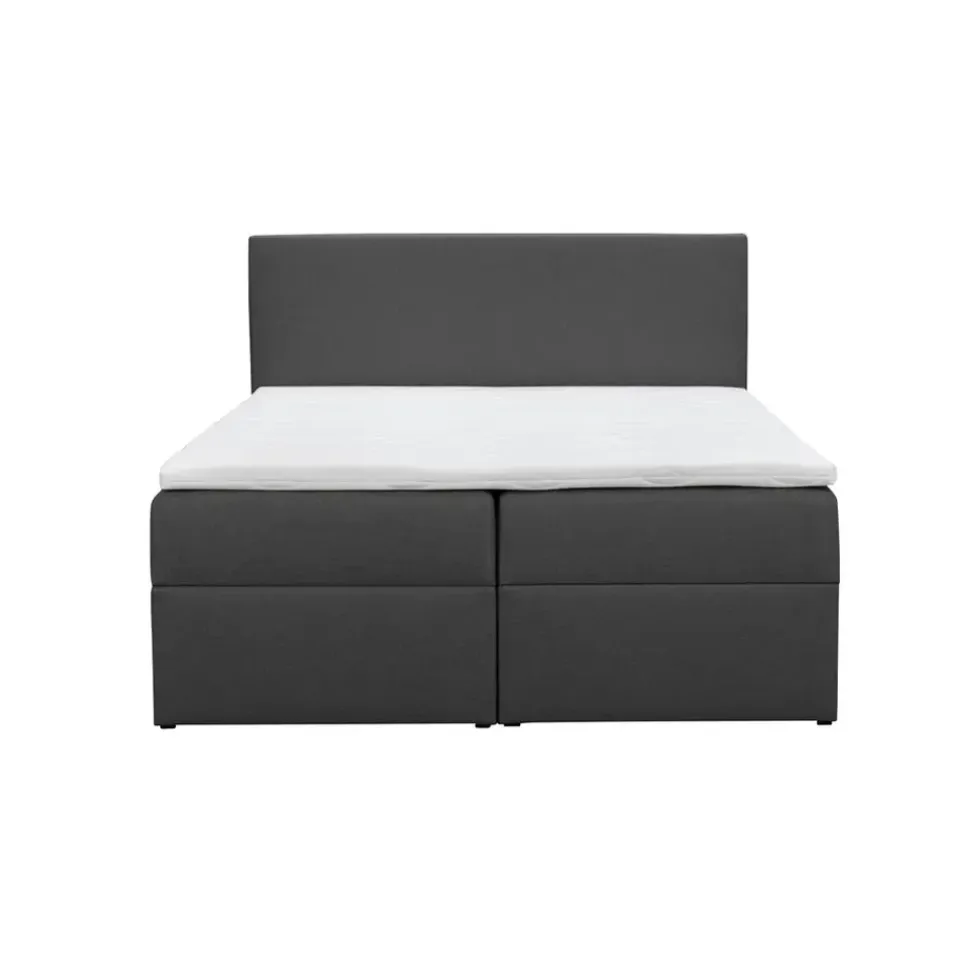 Leen Bakker Boxcombinatie met opbergruimte Orebro 6-delig - antraciet - 140x200 cm Discount