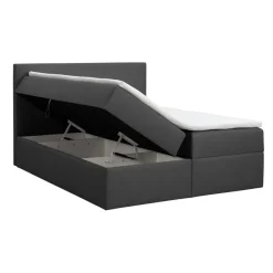 Leen Bakker Boxcombinatie met opbergruimte Orebro 6-delig - antraciet - 140x200 cm Discount