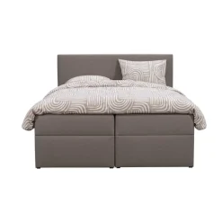 Leen Bakker Boxcombinatie met opbergruimte Orebro 6-delig - taupe - 140x200 cm Discount