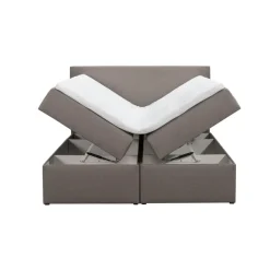 Leen Bakker Boxcombinatie met opbergruimte Orebro 6-delig - taupe - 140x200 cm Discount