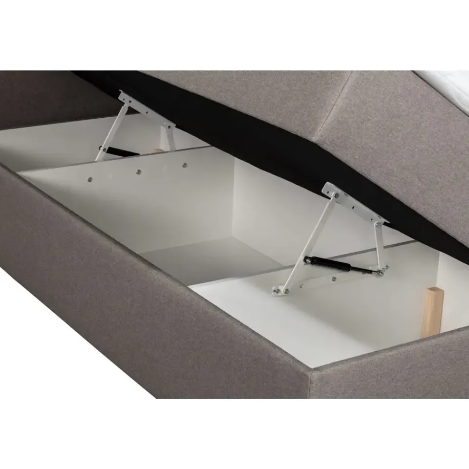 Leen Bakker Boxcombinatie met opbergruimte Orebro 6-delig - taupe - 140x200 cm Discount