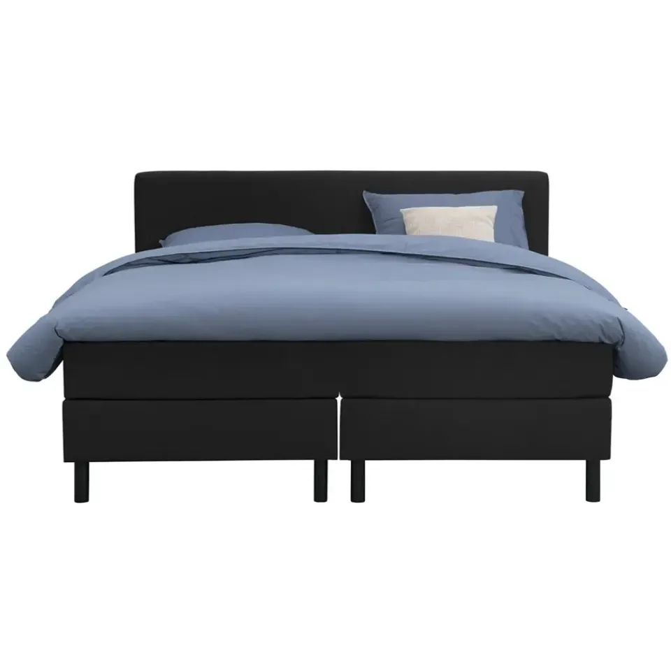 Leen Bakker Boxcombinatie Varberg 5-delig - zwart - 180x200 cm Discount