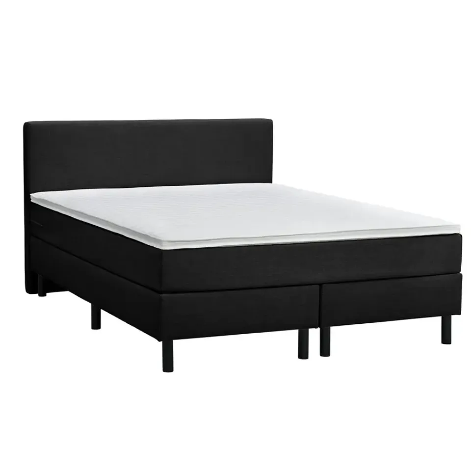 Leen Bakker Boxcombinatie Varberg 5-delig - zwart - 180x200 cm Discount