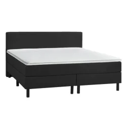 Leen Bakker Boxcombinatie Varberg 5-delig - zwart - 180x200 cm Discount