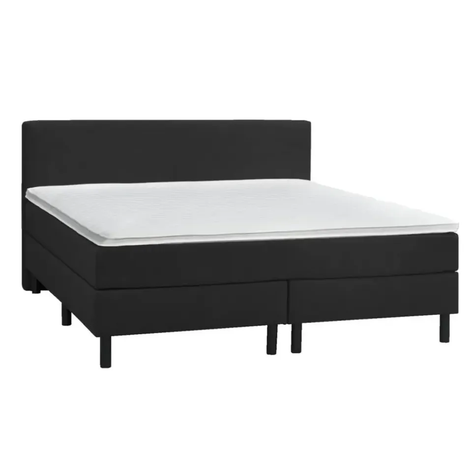 Leen Bakker Boxcombinatie Varberg 5-delig - zwart - 180x200 cm Discount