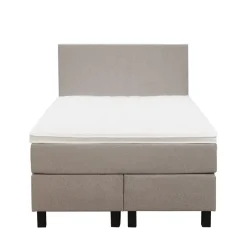 Leen Bakker Boxspring Liv egaal - beige - 120x200 cm - vierkante poot New