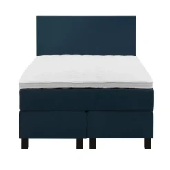 Leen Bakker Boxspring Liv egaal - blauw - 120x200 cm - vierkante poot Hot