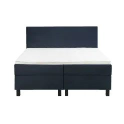 Leen Bakker Boxspring Liv egaal - blauw - 160x200 cm - vierkante poot Sale