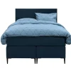 Leen Bakker Boxspring Liv egaal - blauw - 120x200 cm - slanke poot Hot