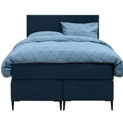 Leen Bakker Boxspring Liv egaal - blauw - 120x200 cm - slanke poot Hot