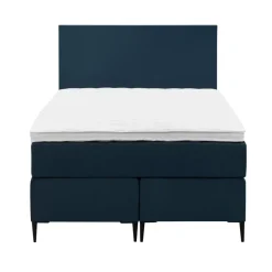 Leen Bakker Boxspring Liv egaal - blauw - 120x200 cm - slanke poot Hot