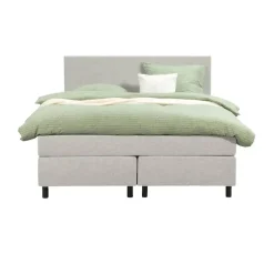 Leen Bakker Boxspring Liv egaal - ecru - 140x200 cm - ronde poot Sale