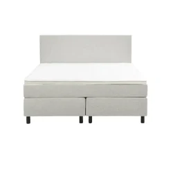 Leen Bakker Boxspring Liv egaal - ecru - 140x200 cm - ronde poot Sale